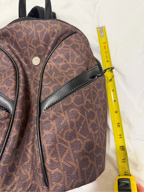 calvin klein backpack purse leather Convertible Vegan Backpack, Almond/Taupe/Caramel, 1/2D (Width Is Measured Across The Bottom Of Bag) Calvin Klein Men's Tagged Campus